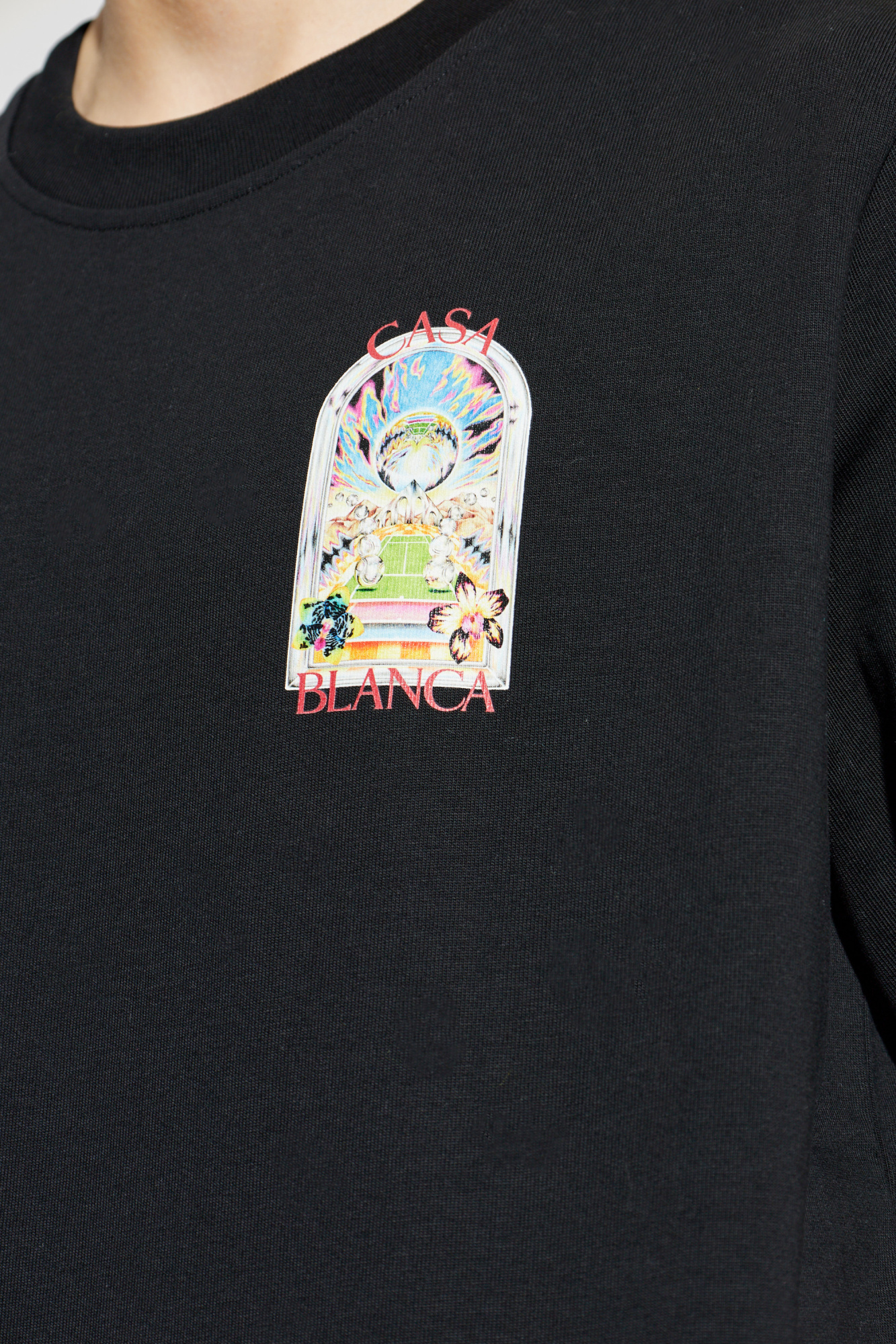 Black T-shirt with print Casablanca - Vitkac Northern Ireland